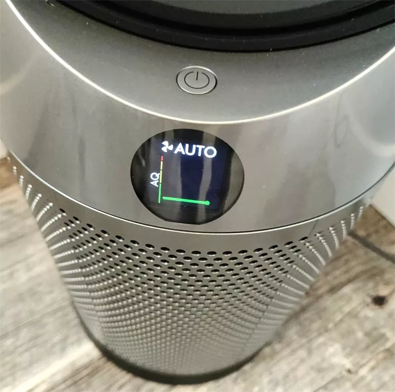 Dyson air purifier air quality screen