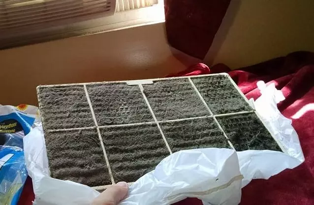 air filters dirty clogged