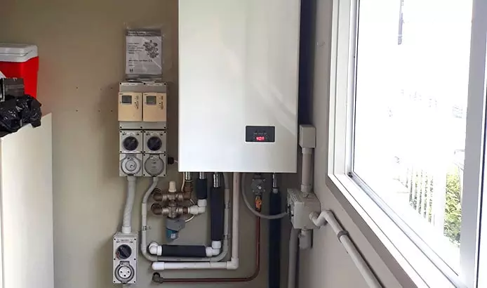 central gas heating system