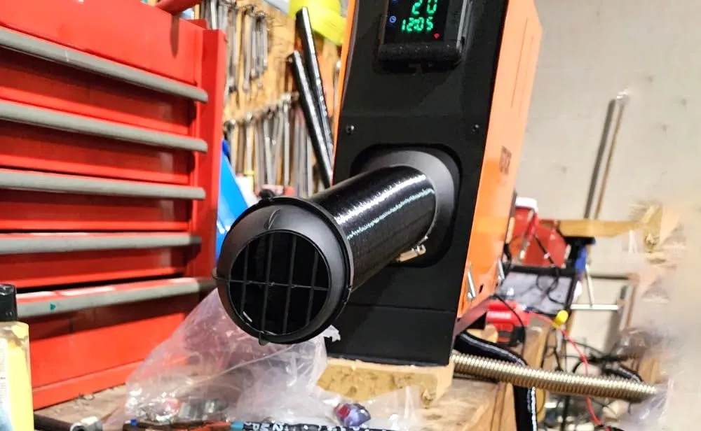 diesel heater hot air exhaust