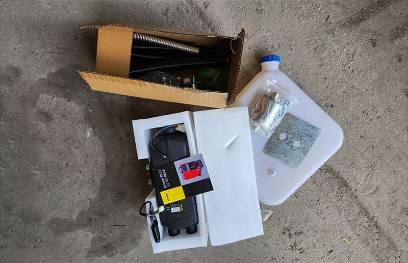 diesel heater new parts unboxing