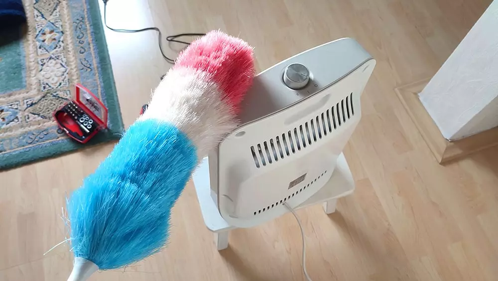 dust off infrared heater
