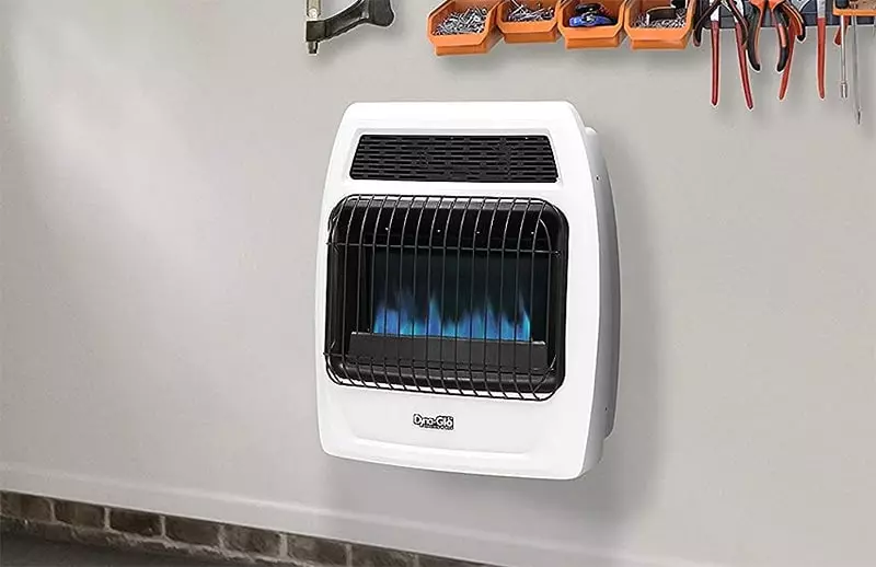 dyna-glo wall-mounted propane heater