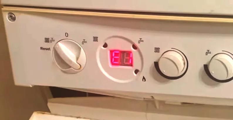 e1 error code electric water boiler
