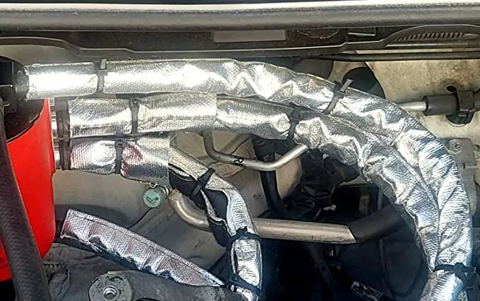 fuel line heat sleeve