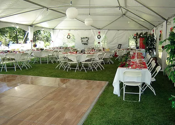 for heating a wedding tent - tent walls are very important