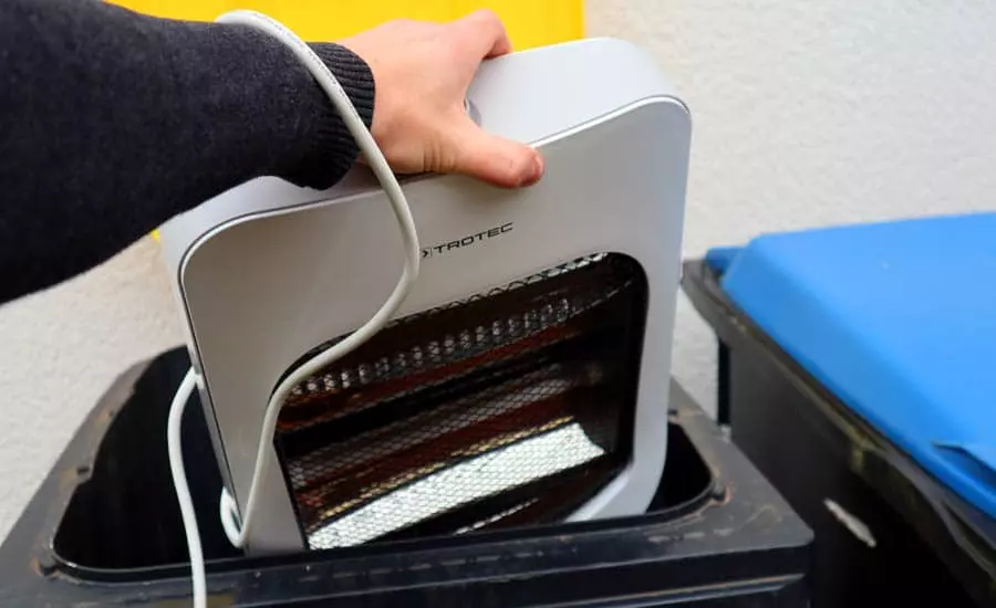 how to dispose of space heater