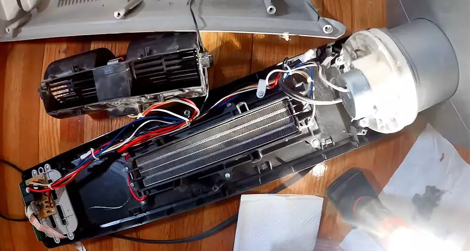lasko ceramic heater disassembled blower motor