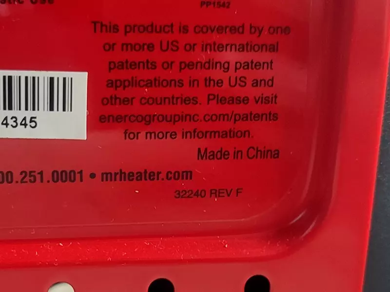 mr heater space heater made in china