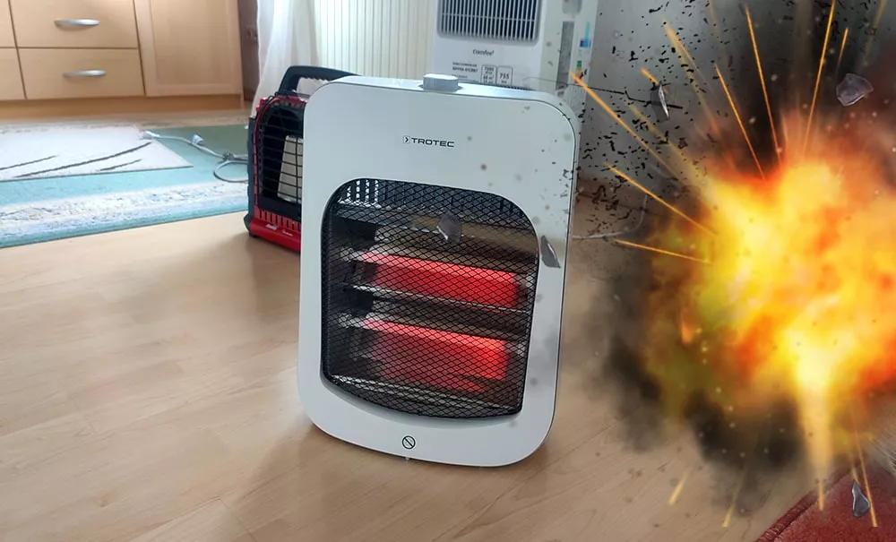 space heater explosion