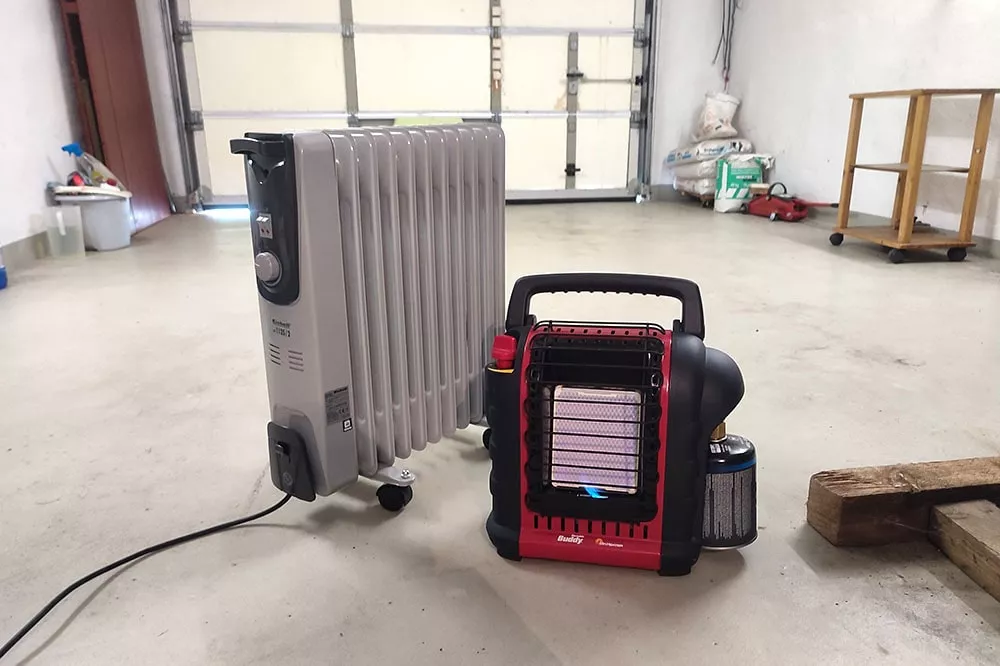 space heaters in garage