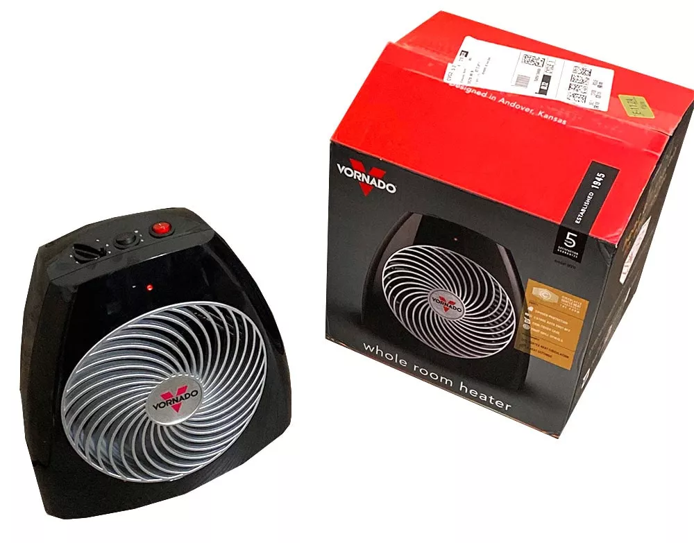 vornado MVH vortex heater with box