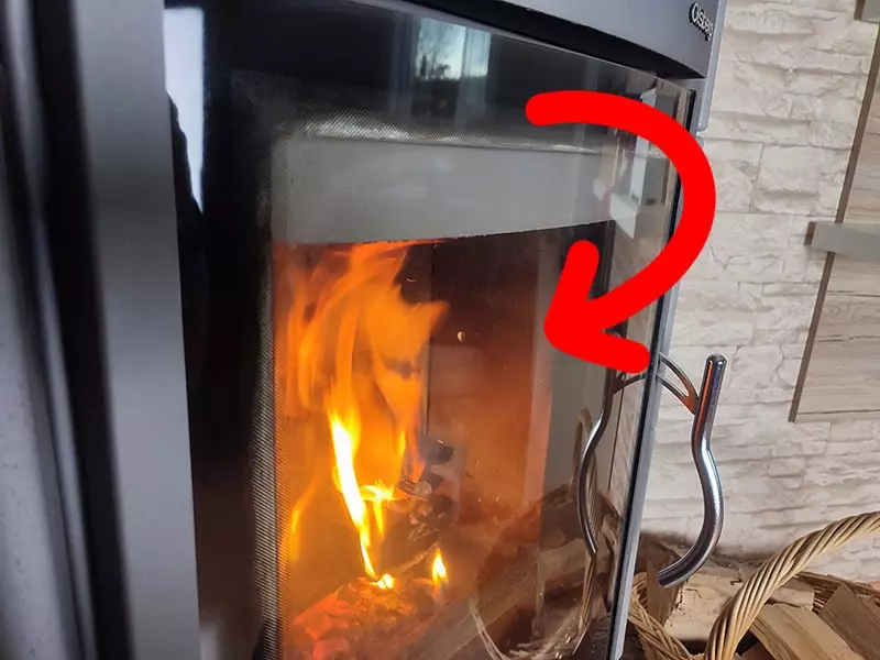 wood stove inner wall