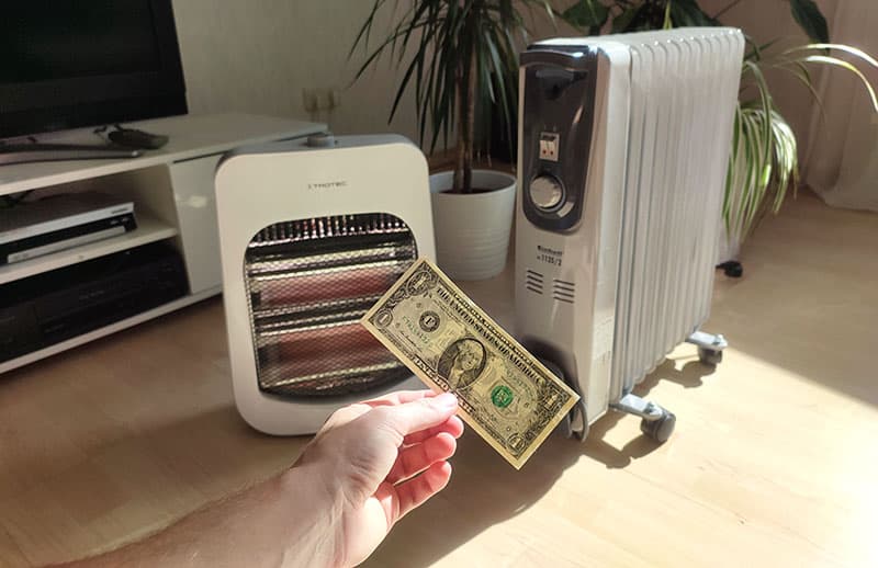 how much does a space heater cost to run