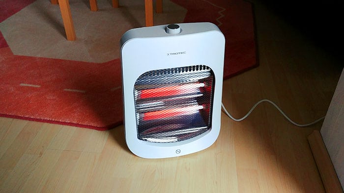 infrared heater to heat a room without doors