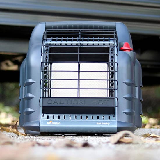 propanhe heater by mr. heater to heat a garage without insulation