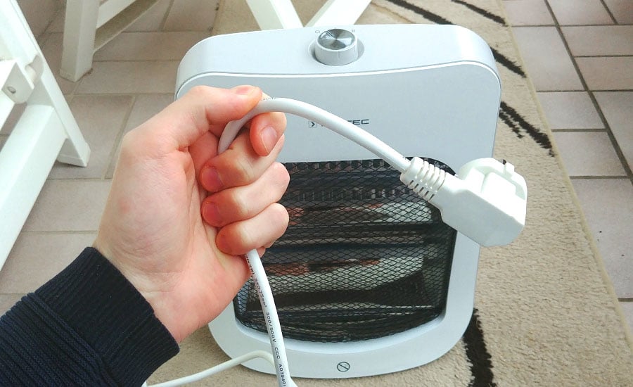 space heater with long cord