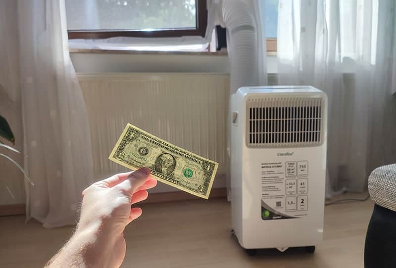 portable air conditioner running cost