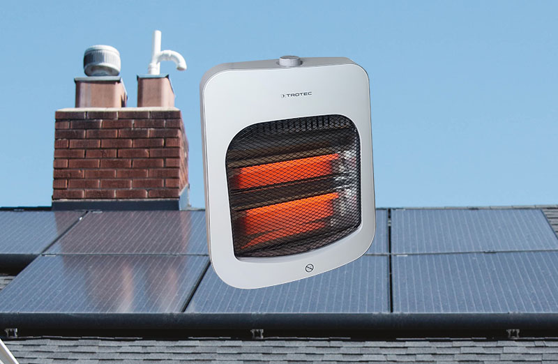 can you run space heater off solar panel