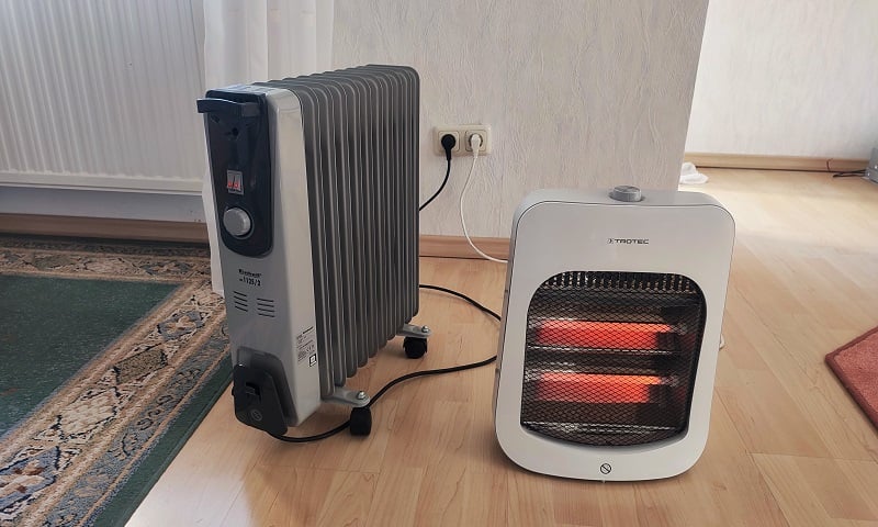 can you run two space heaters at once