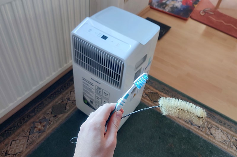 how to remove portable ac smell