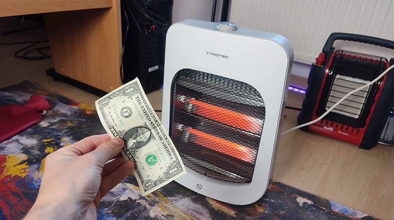 infrared heater cost