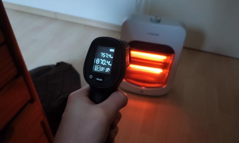 infrared heater temperature measurement