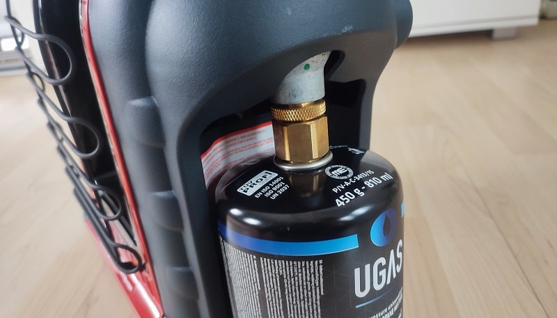 propane heater bottle connector