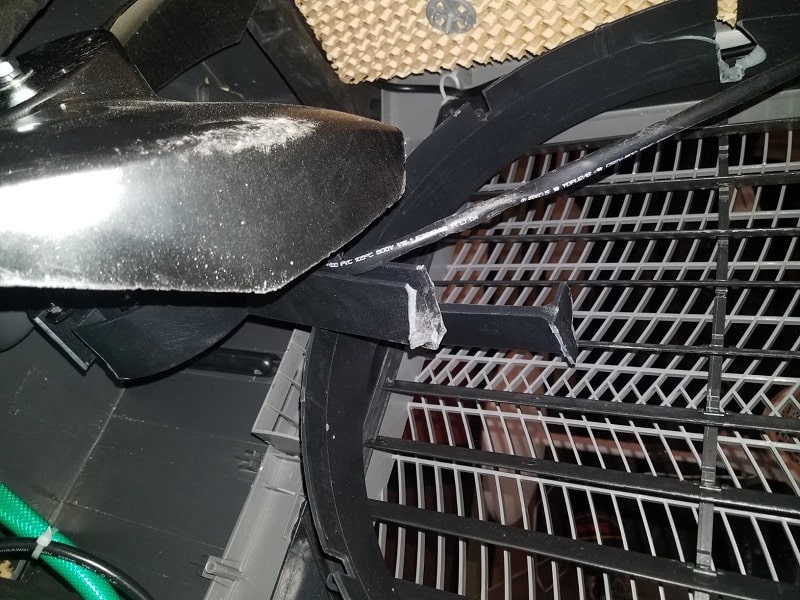 swamp cooler broken fan part