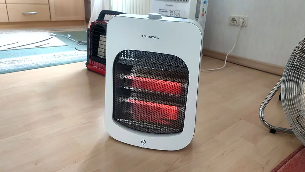 infrared heater front view