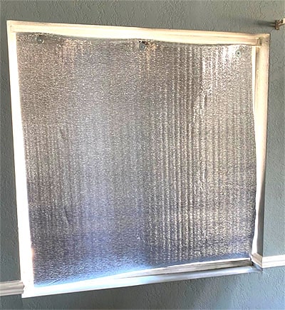 window reflective insulation wrap